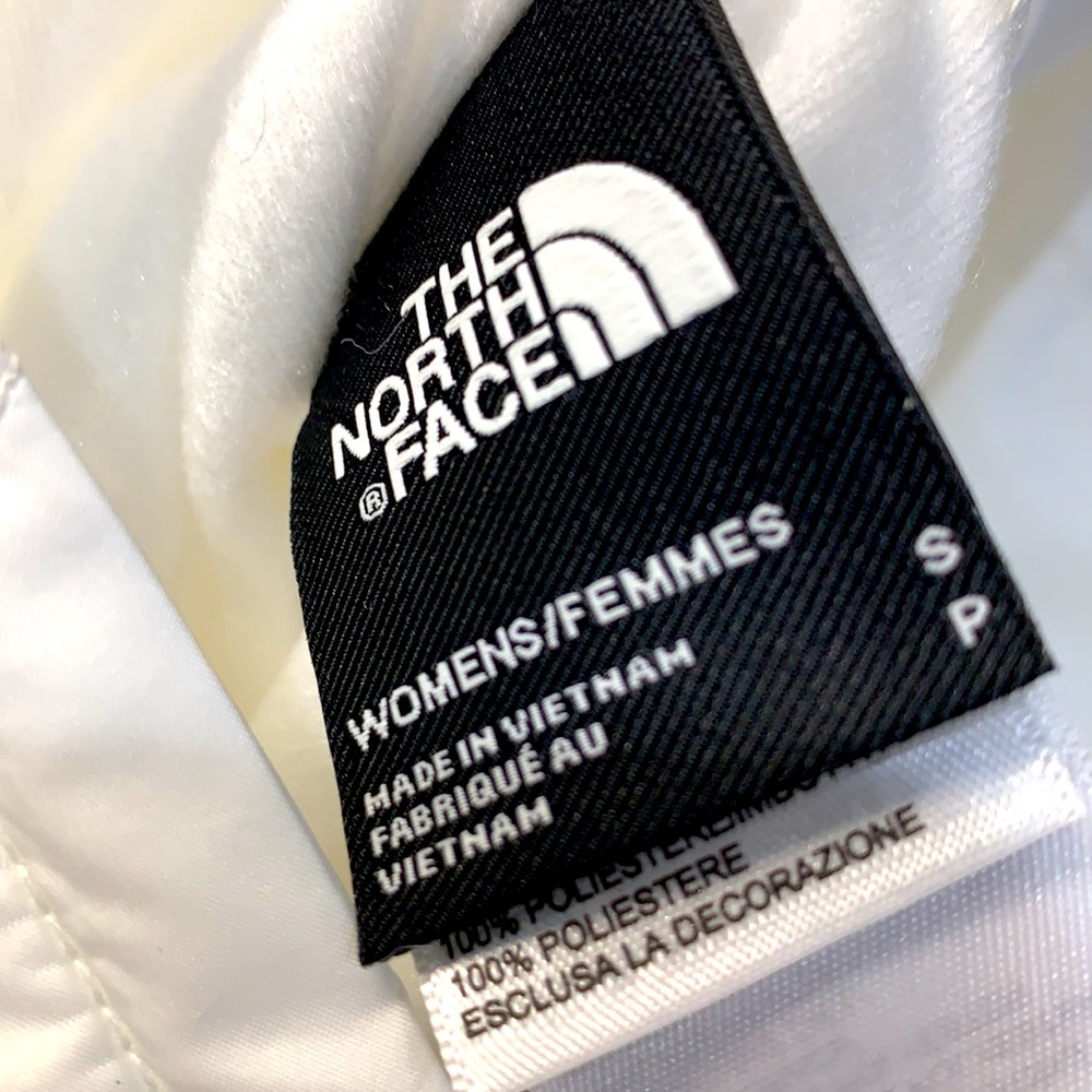 The North Face Mossbud white reversible vest swirl faux fur - Picture 5 of 13